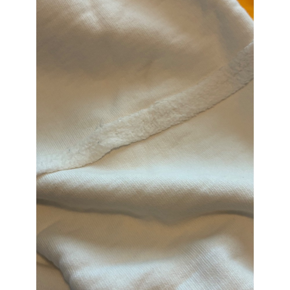 Drew House Mascot Deconstructed Hoodie White Yellow Smiley Face Logo frayed M - Picture 6 of 9